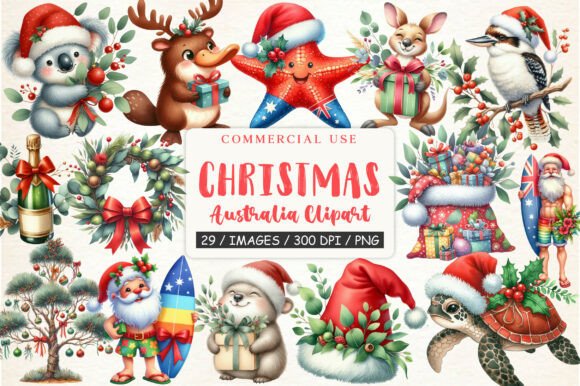 Australia Christmas Clipart Bundle Review for Real-World Crafting