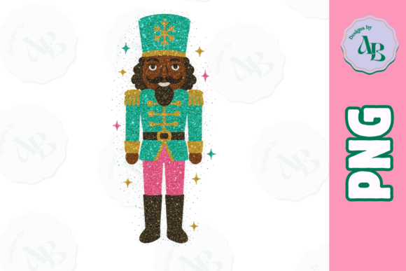 Black Nutcracker Glitter Christmas PNG Review for Digital Sellers
