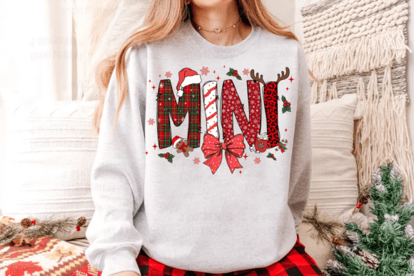 Christmas Mimi PNG, Red Plaid Candy Cane – A Festive Illustration Asset for Content Creators