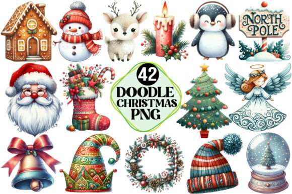 Doodle Style Christmas Clipart: A Practical Illustration Review for Digital Sellers