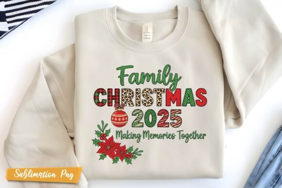 Family Christmas 2025 Holiday Season PNG: A Festive Illustration for Local Business Branding