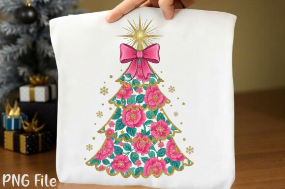 Floral Christmas Coquette Tree Png: A Polished Illustration for Seasonal Content