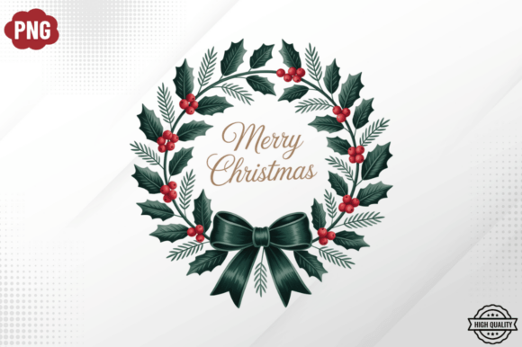 Red Black Christmas Clipart PNG Design for Handmade Crafters