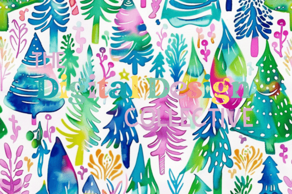 Seamless Preppy Christmas Print: A Polished Illustration Asset for Content Creators