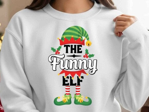 The Funny Elf Christmas PNG Design: A Playful Illustration for Content Creators