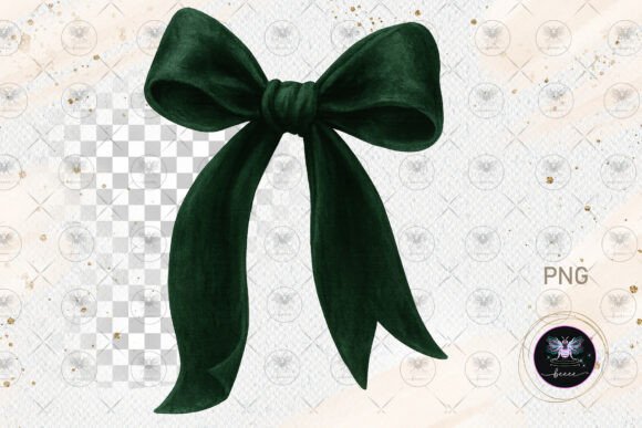 Velvet Bow Christmas Green Clipart: A Designer's Honest Take